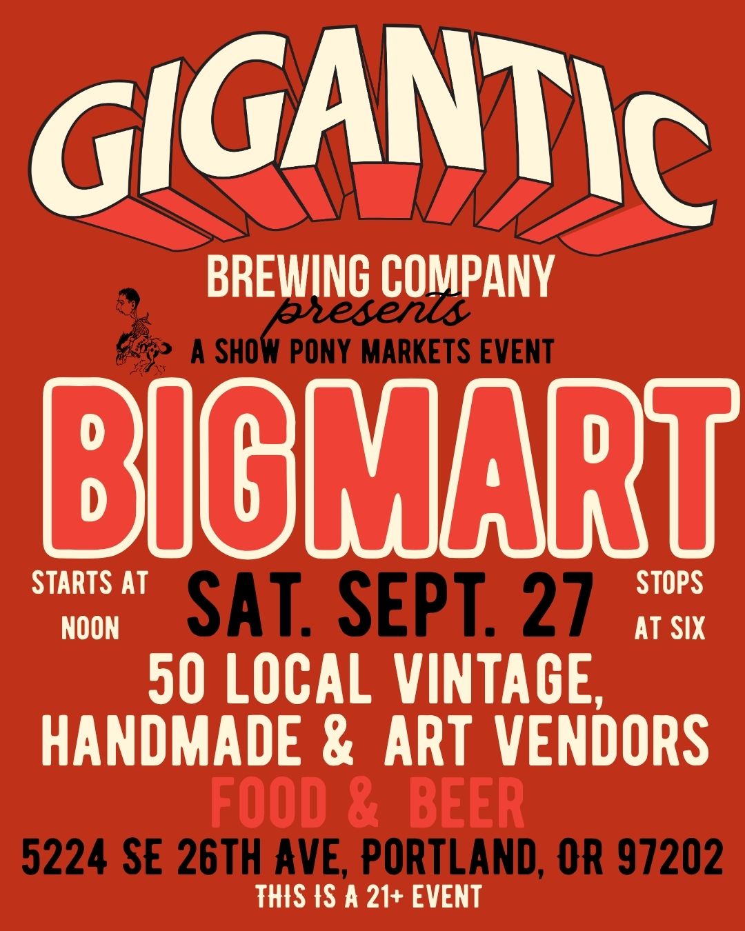 BIGMART - Sat, Sept. 27th - Portland, OR